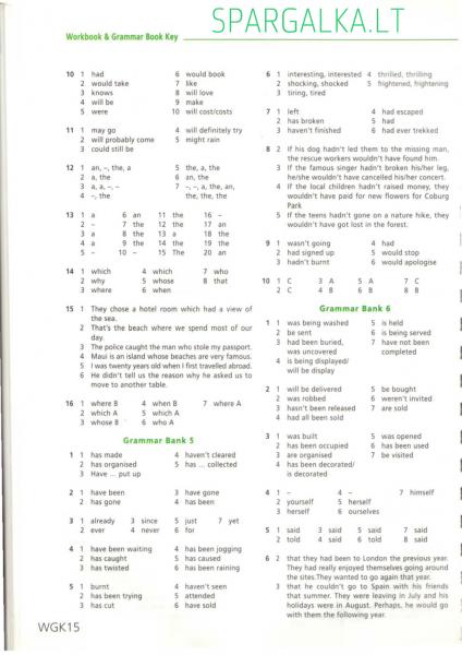 Grammar Bank 4, 5, 6